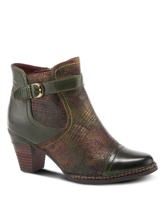 L'Artiste Captivate Hand-Painted Leather Ankle Bootie