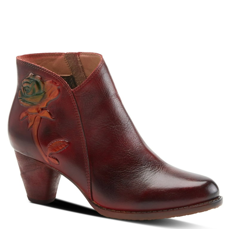 Spring Step L Artiste Women s Eyecatching Dark Red Booties EU 44 US 12.5 13 Walmart