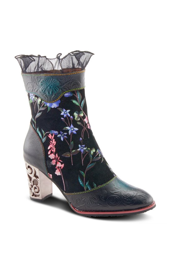 Spring Step L’Artiste Gaga Women's Hand-Painted Mid-Calf Boots with All-Day Comfort
