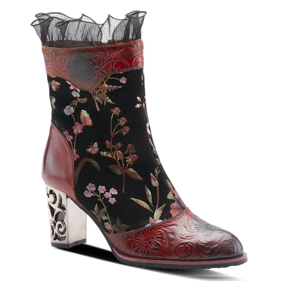 Spring Step L’Artiste Gaga Women's Hand-Painted Mid-Calf Boots with All-Day Comfort