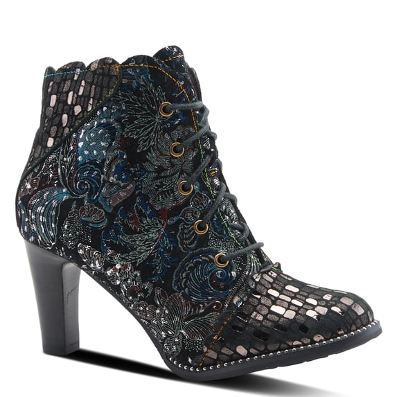 Spring Step L’Artiste Glitterail Women's Metallic Ankle Boots with Cushioned Comfort