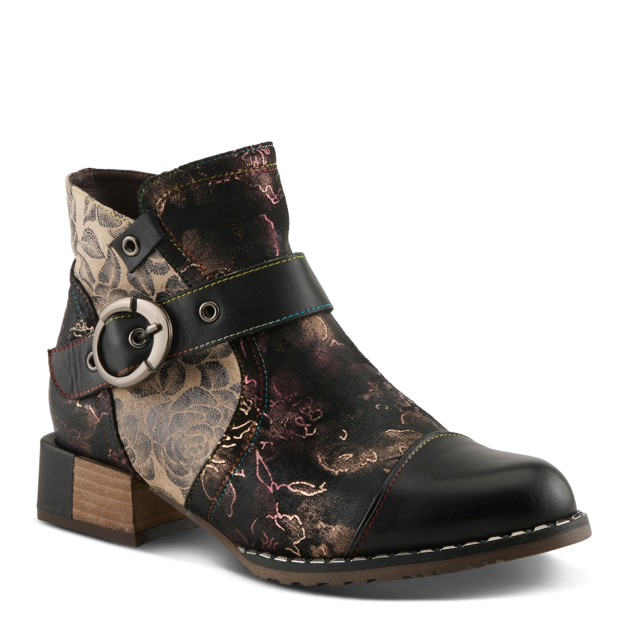 Spring Step L'Artiste Women’s Hand-Painted Leather Ankle Boots — Bold ...