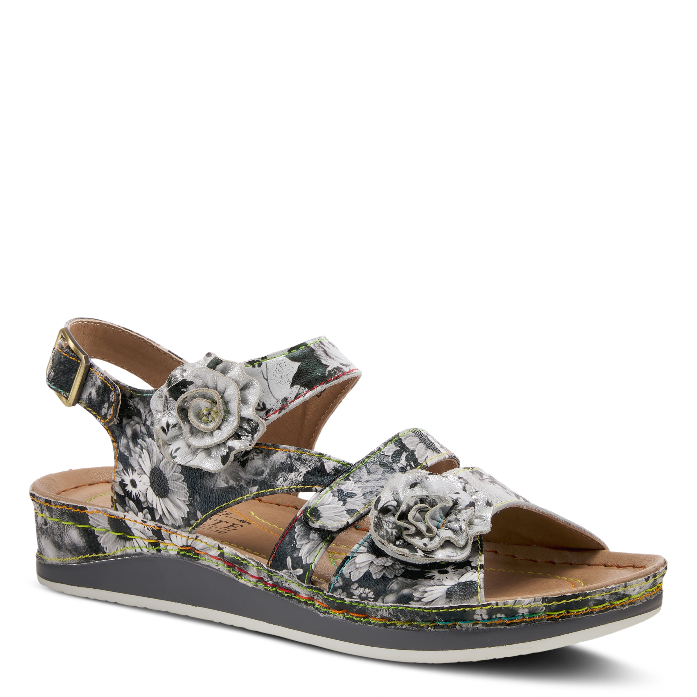 L'Artiste Women's Kindness Sandals- Grey Multi
