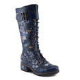 thumbnail image 1 of L'Artiste Kisha Boss Calf High Leather Boots – Hand-Painted Comfort, 1 of 8