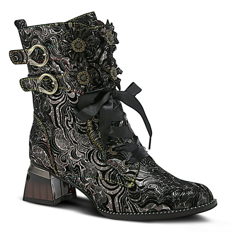 Spring Step L'Artiste Suede Women's Originala Boots with Floral
