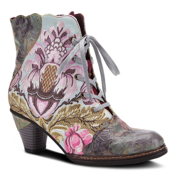 Spring Step L`Artiste Siren Women's Embroidered Lace-Up Bootie