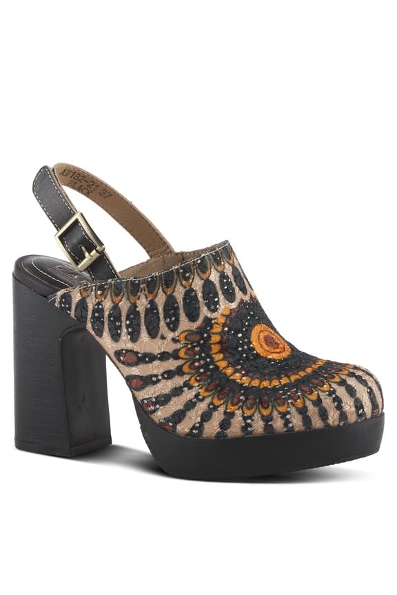 L`Artiste Zipi Women's Clog with Adjustable Comfort and Artistic Flair
