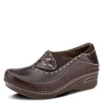 thumbnail image 1 of Spring Step L'artiste Burbank Leather Clogs for Women | Designer Hand-Painted Slip-On Shoes | Ladies Casual Platform Clog, 1 of 9