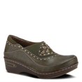 thumbnail image 1 of Spring Step L'artiste Burbank Leather Clogs for Women | Designer Hand-Painted Slip-On Shoes | Ladies Casual Platform Clog, 1 of 9