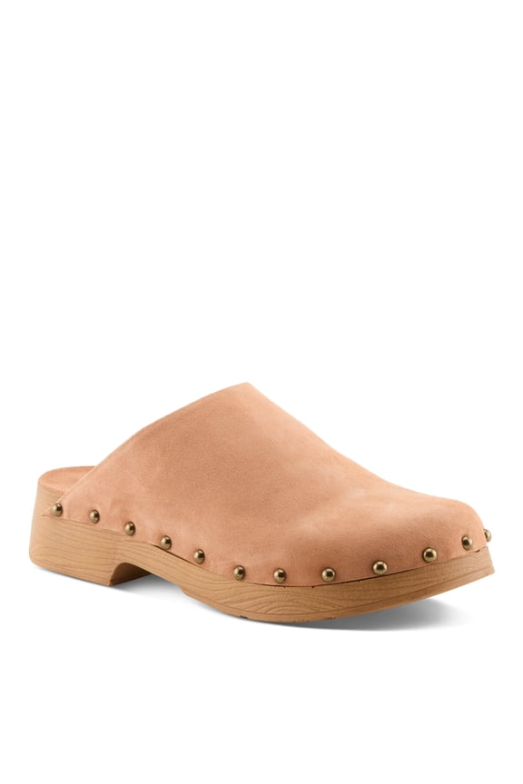 Lolarue Women’s Suede Clog with Soft Lining & Cushioned Comfort