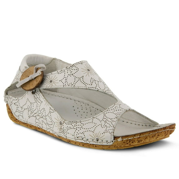 Spring Step Lorelle Sandals White