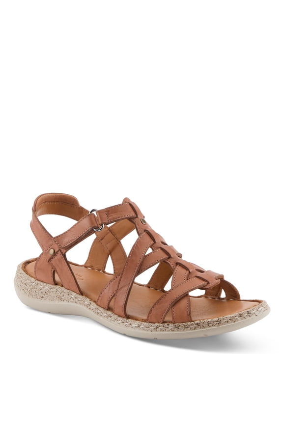 Nyxelle Women’s Gladiator Leather Sandal with Soft Footbed Comfort