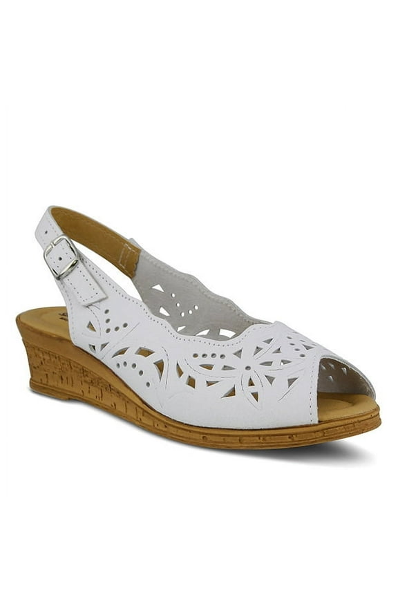 Orella Slingback Sandals for Women | Adjustable Strap Sandals with Laser-Cut Design