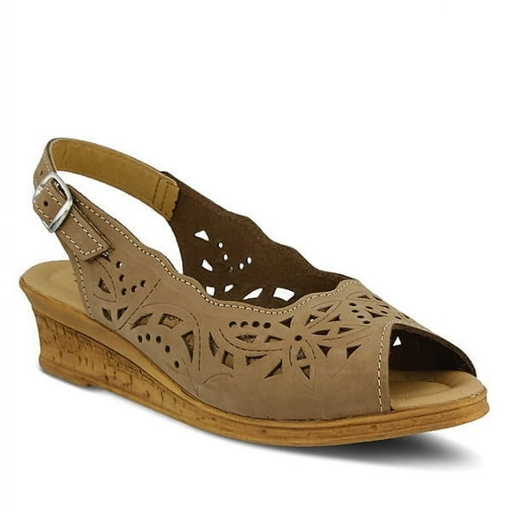 Spring Step Orella Slingback Sandals for Women | Adjustable Strap Sandals with Laser-Cut Design