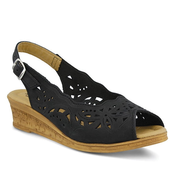 Spring Step Orella Slingback Sandals for Women | Adjustable Strap Sandals with Laser-Cut Design