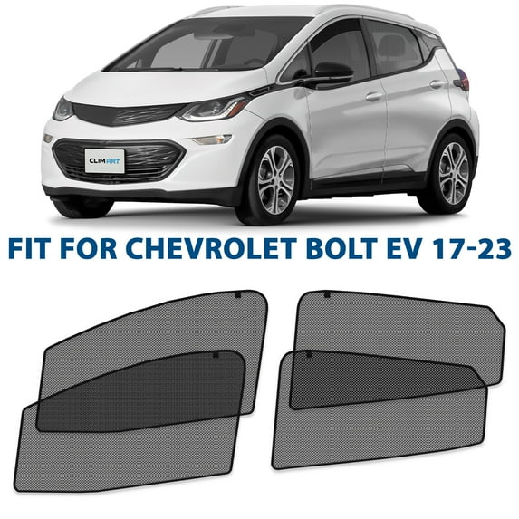 CLIM ART Magnetic Car Window Shades for Chevy Bolt EV 2017-2023 – Custom-Fit Sun Blocker Curtains, Side Window Covers, Essential Car Accessories for Camping, Baby, and Privacy Protection - MS0247
