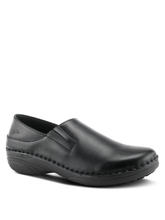 Women's Professional Manila Leather Slip-On Nursing Shoes