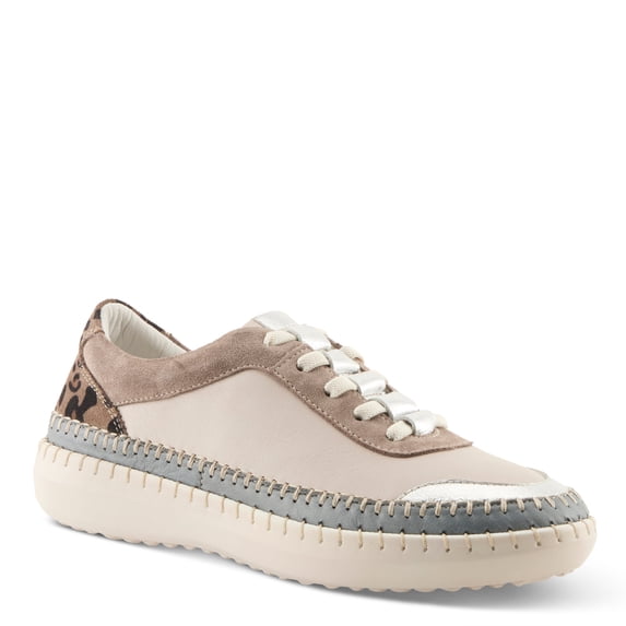 Spring Step Soku Women’s Mixed-leather Sneaker with Support & Removable Insole