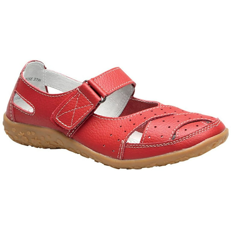 Spring Step Streetwise Cross Strap Walking Shoes Red Size 36 Width WW