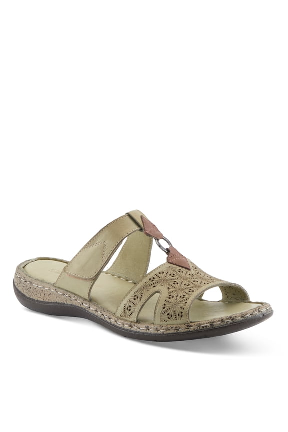 Virelle Women’s Leather Sandal with Breathable Upper & Cushioned Fit