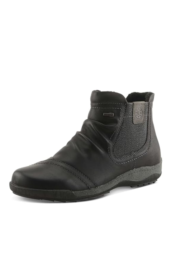 Women’s Atella Bootie – Comfortable Low Heel Ankle Boot with Zipper Closure, Water Resistant, Shock Absorbent Sole, Vegan Friendly Everyday Use