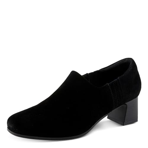 Spring Step Women's Bakersfield Dress Shoes with Luxurious Suede, Flexible Sole, and Padded Back Collar