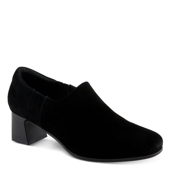 Spring Step Women's Bakersfield Dress Shoes with Luxurious Suede, Flexible Sole, and Padded Back Collar