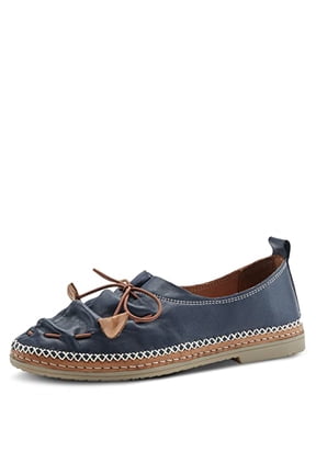 Women's Berna Leather Loafer – Artistic Slip-On Comfort Shoe with Padded Insole, Elastic Vamp, and Durable Rubber Outsole