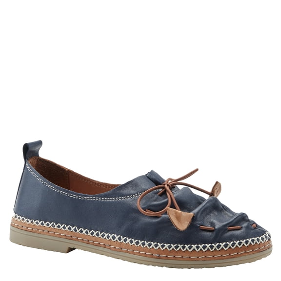 Spring Step Women's Berna Leather Loafer – Artistic Slip-On Comfort Shoe with Padded Insole, Elastic Vamp, and Durable Rubber Outsole