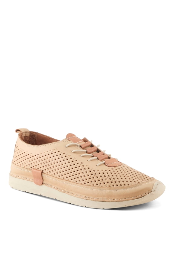 Women's Breen Slip-On Sneakers - Premium Leather, Perforated Design, Arch Support