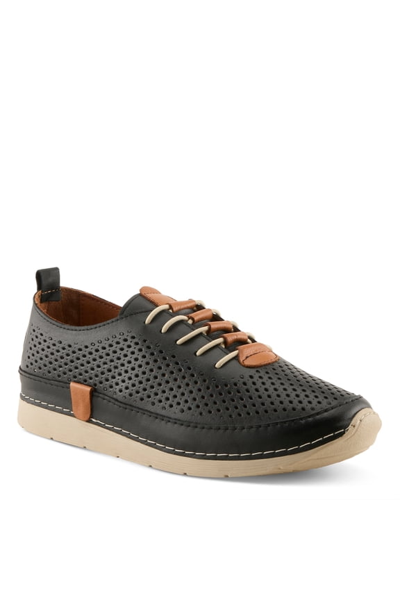 Women's Breen Slip-On Sneakers - Premium Leather, Perforated Design, Arch Support