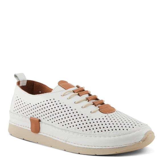 Spring Step Women's Breen Slip-On Sneakers - Premium Leather, Perforated Design, Arch Support