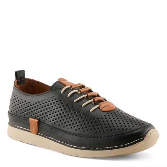 Spring Step Women's Breen Slip-On Sneakers - Premium Leather, Perforated Design, Arch Support