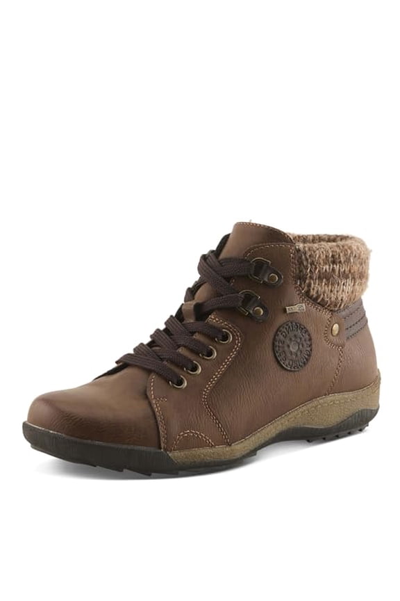 Women's Clifton Bootie – Relife Shock Absorbing Sole with Water Resistant Synthetic Upper – Vegan Friendly, Lace Up and Zipper Closure Boot