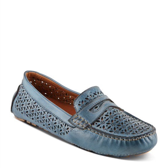 Spring Step Crain Women's Laser-Cut Out Moccasin with Removable Insole