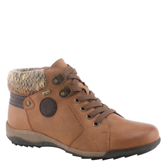 Spring Step Women's Clifton Bootie – Relife Shock Absorbing Sole with Water Resistant Synthetic Upper – Vegan Friendly, Lace Up and Zipper Closure Boot