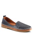 thumbnail image 1 of Spring Step Women’s Ingrid Loafers – Premium Leather Slip-On with Laser Cutout Design, Elastic Goring and Lightweight Flat Sole for Comfortable Stylish Wear, 1 of 7