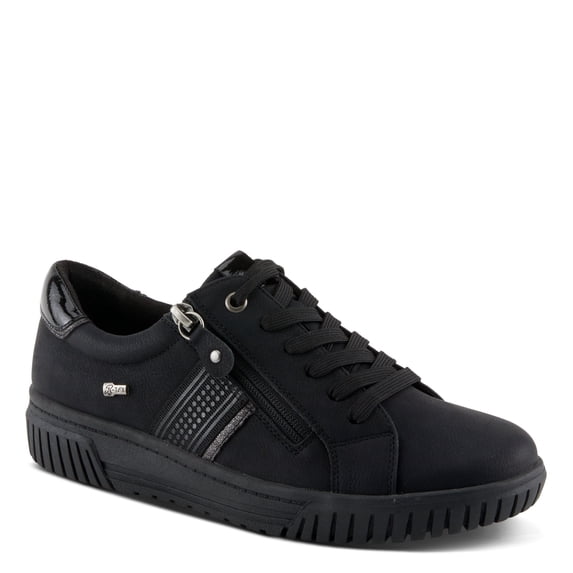 Spring Step Women's Jamia Relife Sneakers – Dual Closure with Laces and Zipper – Plush Textile Lining, Shock Absorbing, Water Resistant Synthetic Upper