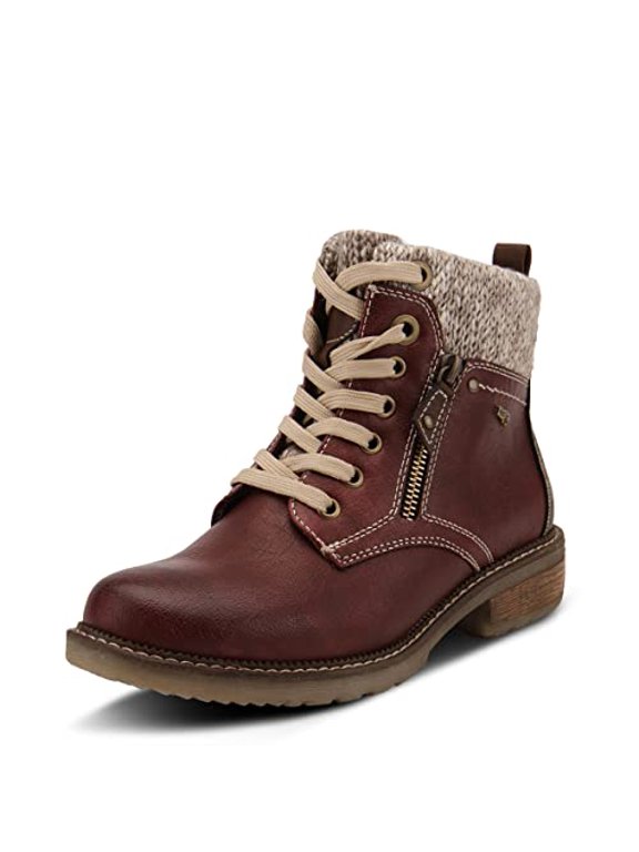 Relife Khazera Women's Waterproof Ankle Boots with Full-Length Zipper – Western Outdoor Style