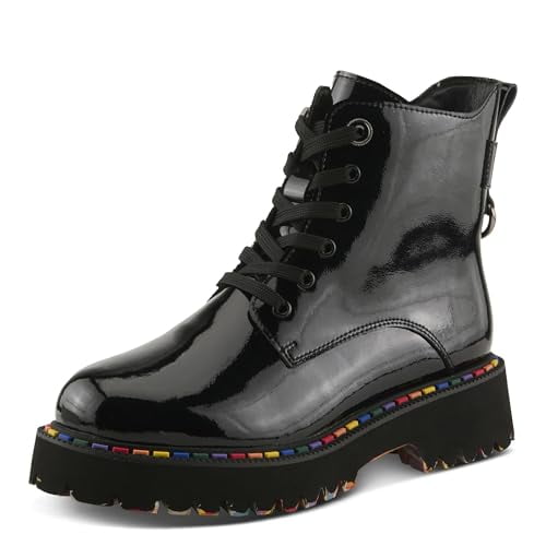 Spring Step Women’s MISTIQUE Waterproof Rain Boot – Artistic Lace-Up with Zipper Closure