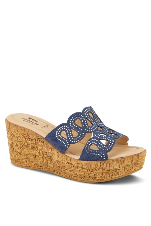 Women's Mssteamy Slide Wedge Sandal Suede