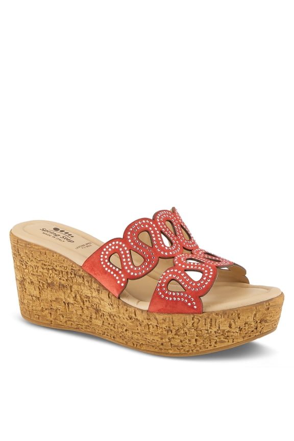 Women's Mssteamy Slide Wedge Sandal Suede