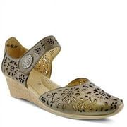 Spring Step Womens Nougat Wedge Sandal