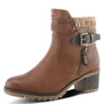 thumbnail image 1 of Spring Step Relife Style Rene Knee High Ankle Boots for Women | Shoes for Women with Zipper Closure, Sweater Knit Cuff and Faux Fur Insole, 1 of 9