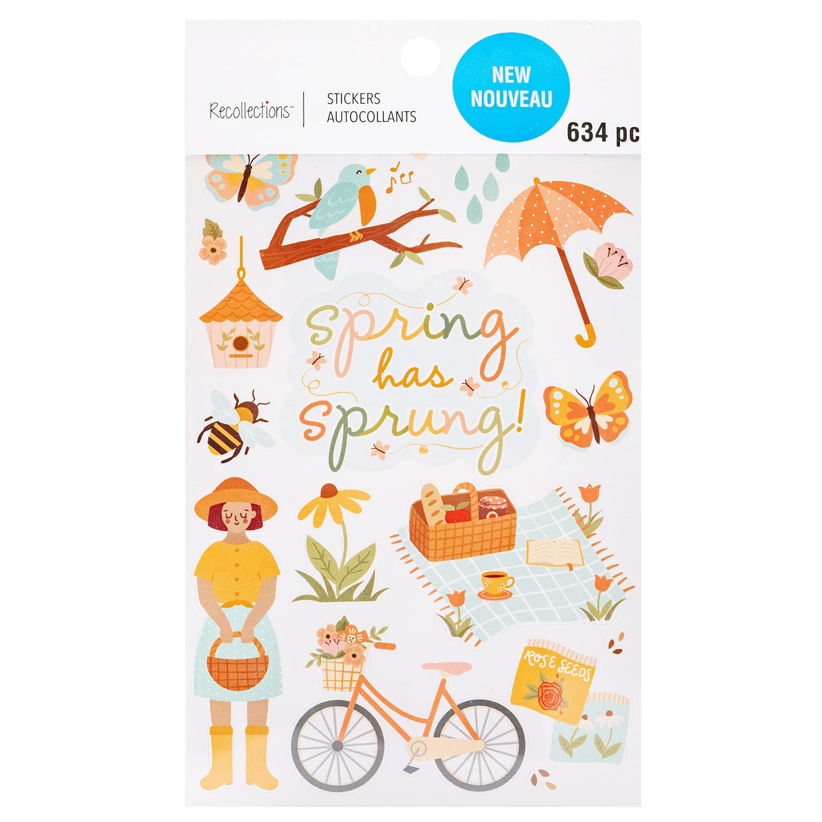 Spring Road Stickers Recollections Spring Stickers - Walmart.com