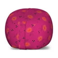 thumbnail image 1 of Spring Storage Toy Bag Chair, Powder Puff Flowers Blowing in the Wind Meadow Beauty Spring Beetles Motif, Stuffed Animal Organizer Washable Bag, Small Size, Magenta Vermilion, by Ambesonne, 1 of 3