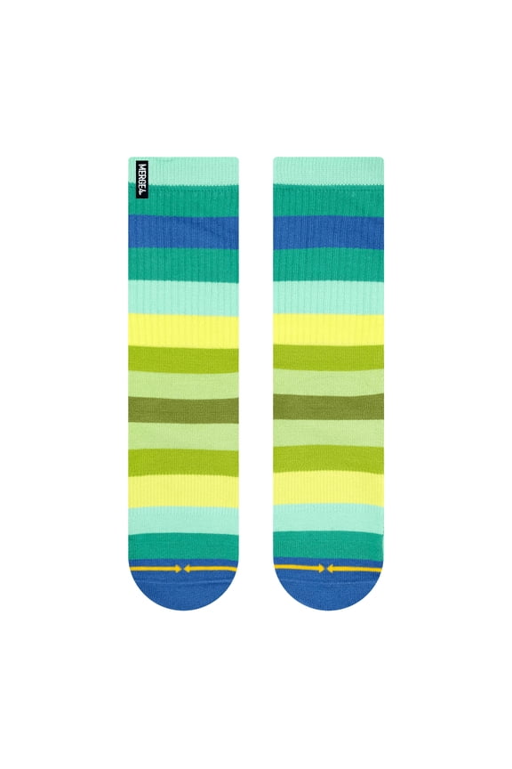 Spring Stripes Organic Cotton Crew Socks