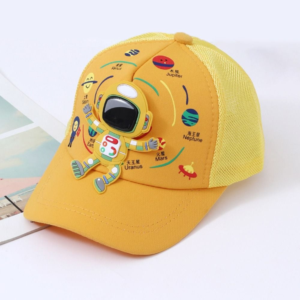 Spring Summer Adjustable Planet Print Cartoon Astronaut Baby Baseball ...