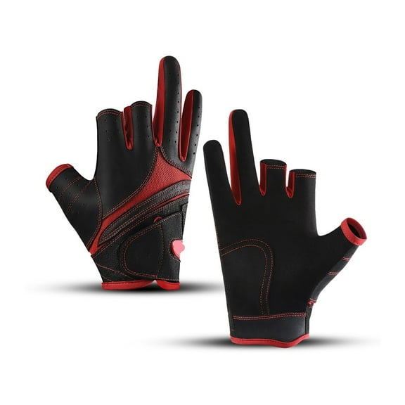 Spring Summer Anti-slip Fishing Glove ,Wear-resisting Breathable Three Half-Finger Glove