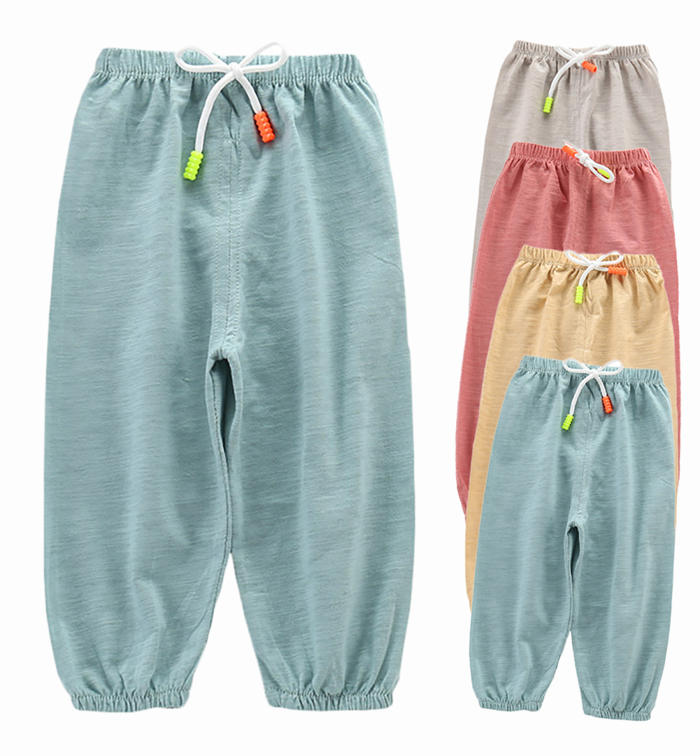 Spring/Summer Baby Girl Boy Cotton Pants Kids Loose Casual Trousers - image 1 of 10